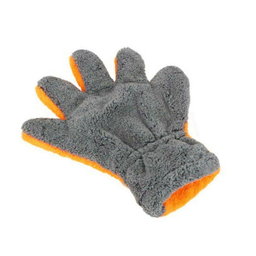 2Pcs Wear-resistant Car Wash Mitts Nonscratch Vehicle Cleaning Gloves  Car Body Interior