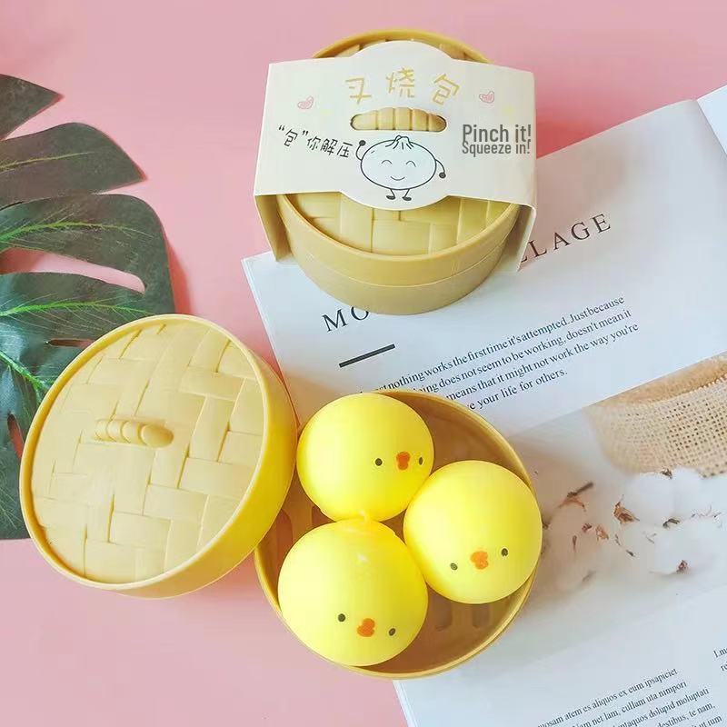 Популярная имитация булочек со свининой, приготовленных на гриле: Милые, мягкие игрушки для снятия стресса.