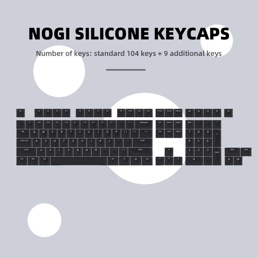 104 шт. Колпачки для клавиш с подсветкой, Силиконовый набор колпачков для механической клавиатуры, Бесшумные колпачки для механических клавиатур для механических клавиатур