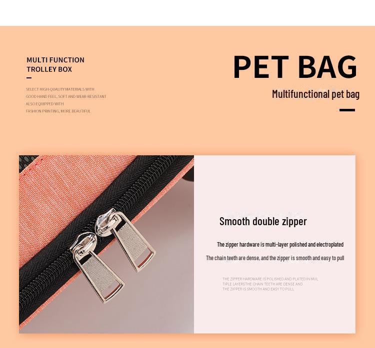 Портативный рюкзак-тележка для кошек и собак