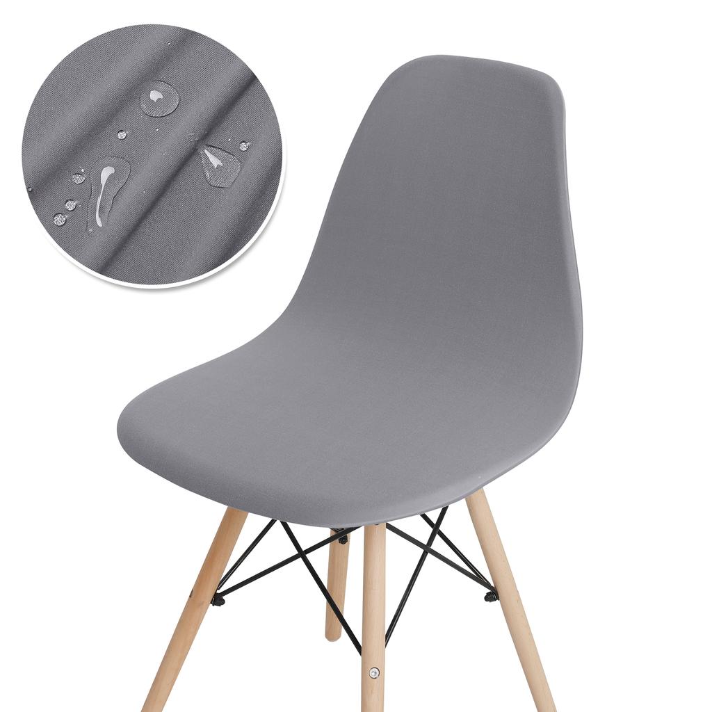 Водонепроницаемый чехол на стул, эластичный чехол на стул с короткой спинкой, эластичный однотонный чехол на сиденье для отеля, дома, гостиной, 1 шт.