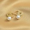 Double C Pearl Earrings for Women - Niche Design, Trendy 2023, 925 Silver Needle