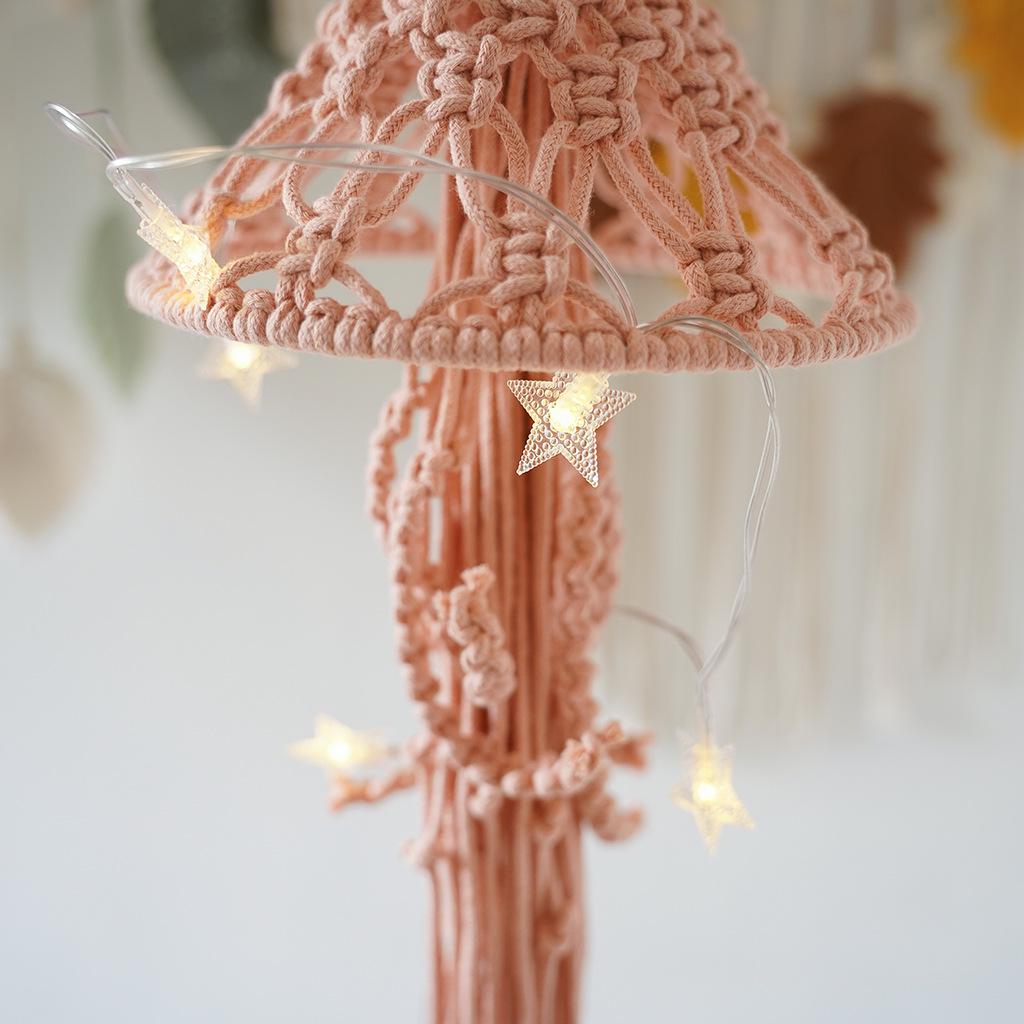 Nordic Handmade Cotton Rope Jellyfish Hanging Ornament for Children's Room or Bedroom