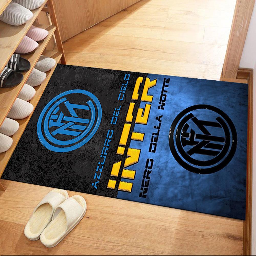 Inter Milan Floor Mat Perfect For Decorate Room Playrooms Game Room Outdoor Antislip Rug Decorate Offices Luxury Gift For Birthday Christmas Wedding