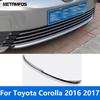 Для Toyota Corolla 2016 2017 Рестайлинг Хром Передний Бампер Губа Накладка Комплект Обвеса Сплиттер Диффузор Защита Аксессуары Стайлинг Автомобиля
