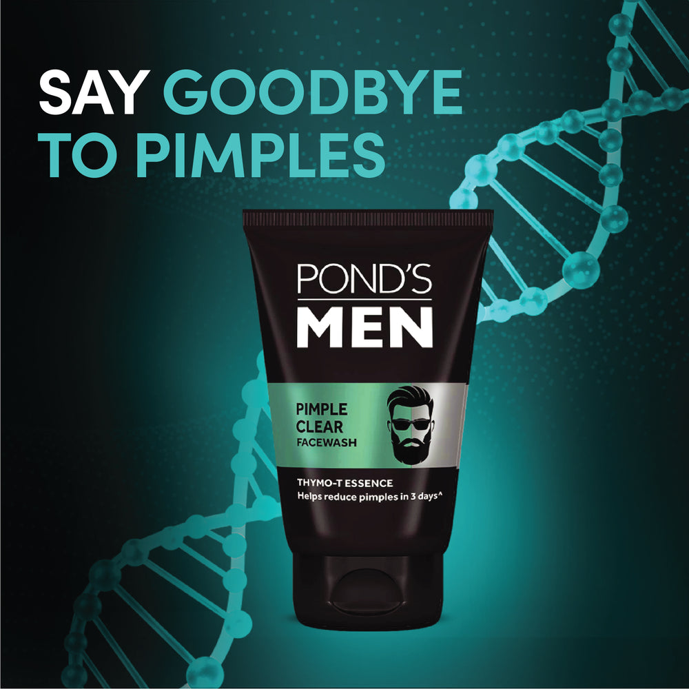 POND'S Мужская пенка для умывания для проблемной кожи 100 г | Средство для глубокого очищения с салициловой кислотой и тимолом Т для контроля акне