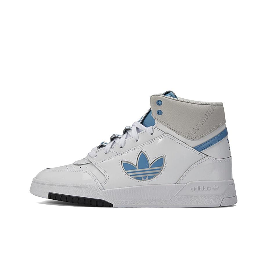 adidas Оригинальные высокие кеды для скейтбординга Drop Step XLT Унисекс Белый Синий FX7686