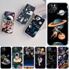 CJ12 Astronaut Space Moon Case for Motorola Moto E13 E15 E20 E22 E22I E22S E30 E32 E40 E7 E7I G Plus Power Play Stylus G22 G14