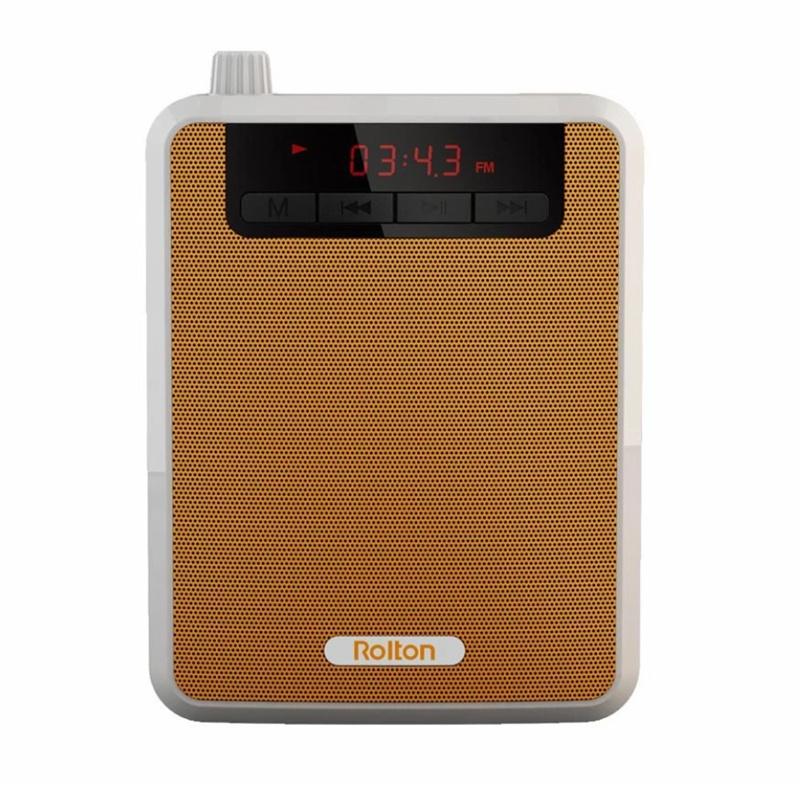 Портативный усилитель голоса Rolton K300 с зажимом для ремня, гарнитура, микрофон, поддержка радио, FM, Tf, Mp3-динамик