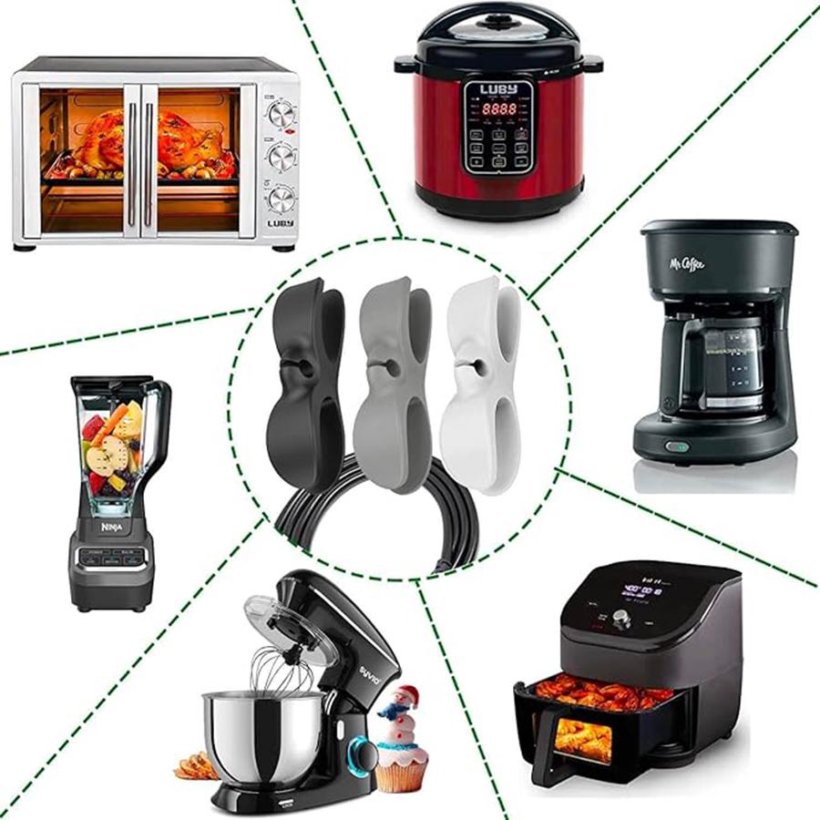 1 шт. органайзер для шнура кухонного прибора, клейкая обертка для кабеля, обертка для шнура питания, крючок-зажим для блендера, бытовые гаджеты