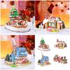 Creative Christmas Puzzle Craft Kits For Kids Handmade Paper Ornament Holiday Decoration Paper Card Jigsaws