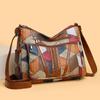 Women's Elegant Vintage Crossbody Bag HandBag Multi-pockets Shoulder Bag All-match Retro Crossbody Bag for Daily