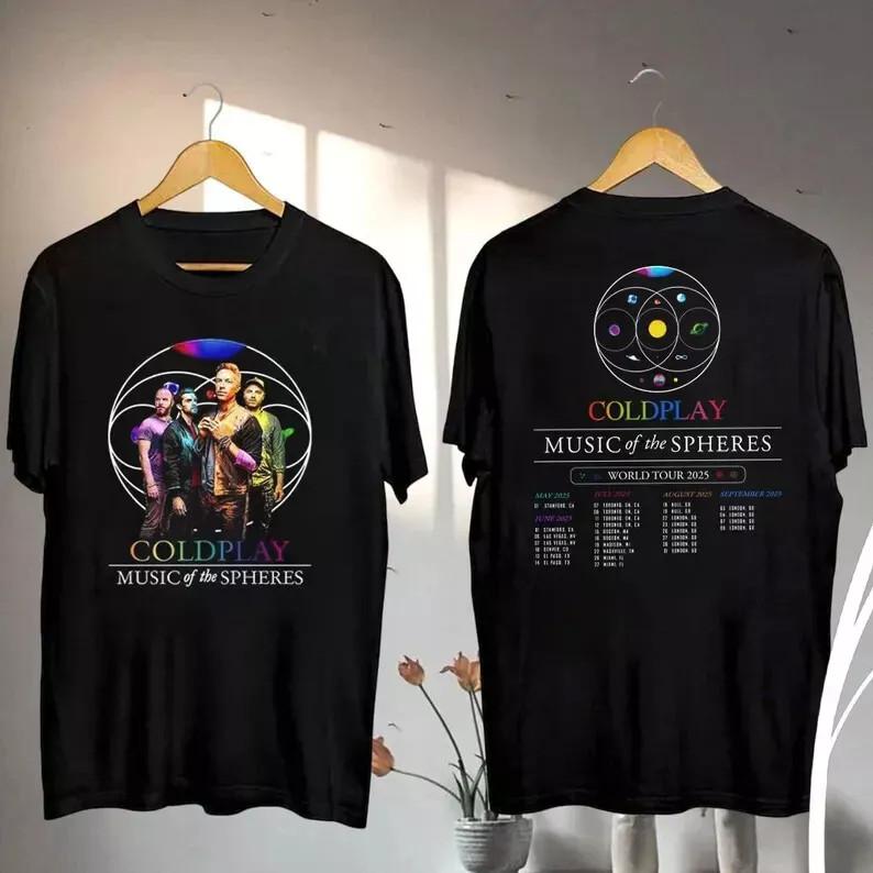 2026 Coldplay Music of the Spheres Tour T-Shirt Coldplay Band 2026 Concert Col