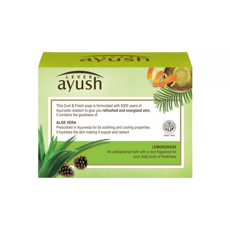 Мыло с Алоэ и Лемонграссом (400 г), Soap Aloe & Lemongrass,  Lever Ayush