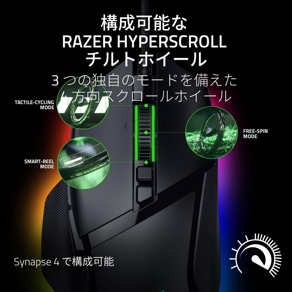 Razer Razer Basilisk V3 35K Gaming Mouse Wired 2nd Generation Focus Pro 35K Optical Sensor 3rd Generation Optical Mouse Switch HyperScroll Tilt Wheel