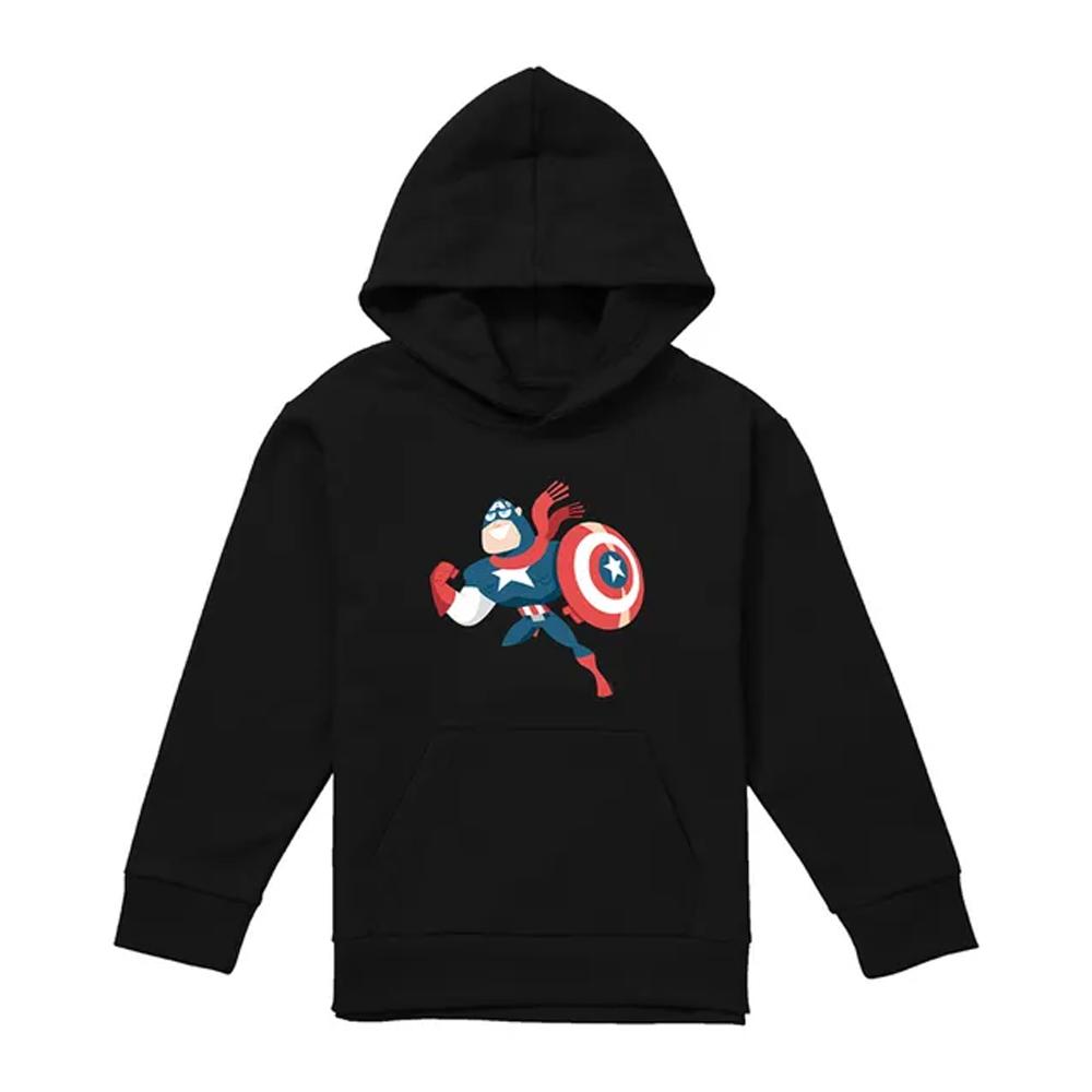 Captain America Childrens/Kids Holiday Outfit Pull Over Hoodie