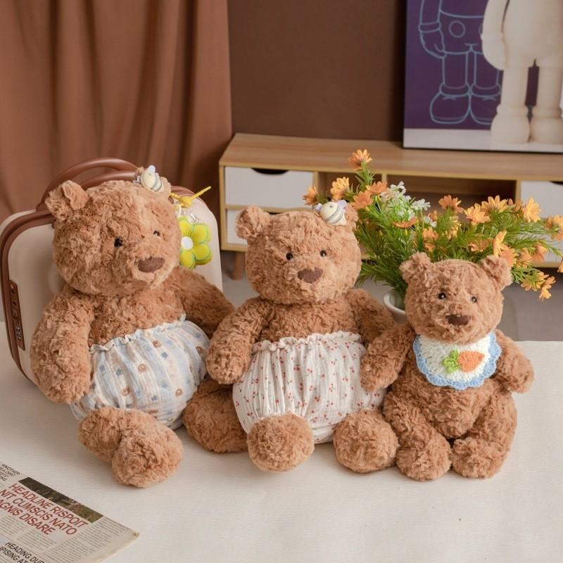 Toy Plush Bear Stuffed Animal Soft Short Plush Pp Cotton Doll Gift For Girls