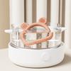 1pc Food Grade Baby Silicone Teether Rudder Shape Wooden Ring Teething Toys BPA Free Infant Chewing Nursing Toy Newborn Gifts