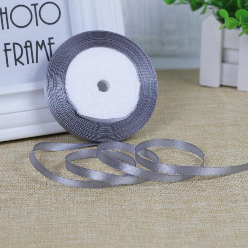 0.6см Белая атласная лента с розой для DIY украшения торта