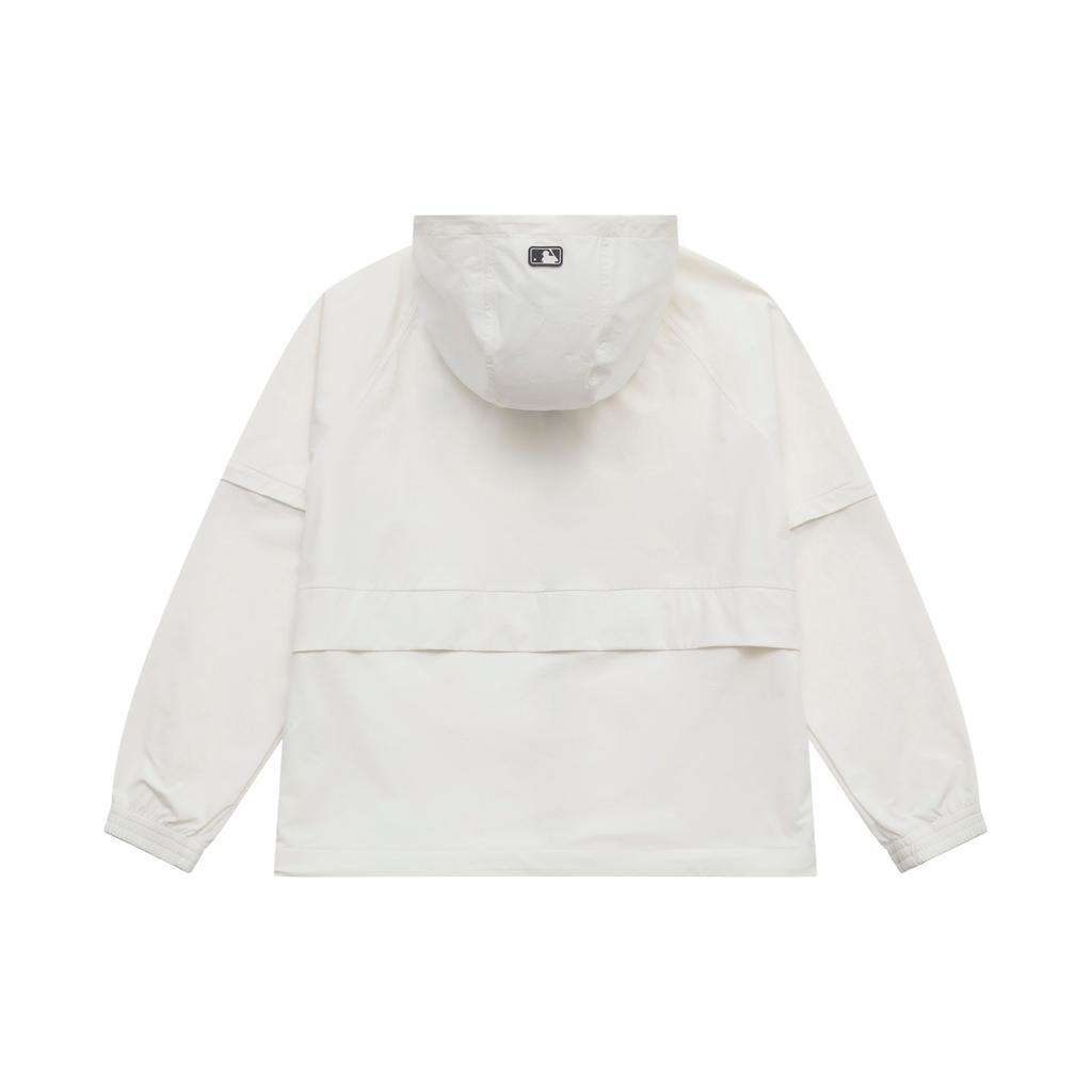 Новая ветрозащитная куртка MLB New York Yankees Basic Collection SS25 Унисекс Слоновая кость 3AWJB0153-50IVS