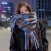 Autumn And Winter  Thickened Scarf Double-Sided Versatile Scarf Women'S Plaid Square Scarf Shawl Women'S Scarf