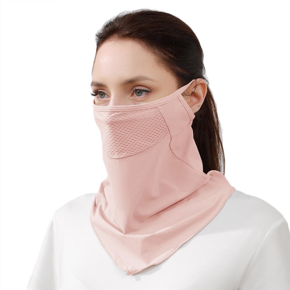 Ice Silk Summer Mask Sun Protection Neck Gaiter Scarf Breathable Cycling Balaclava Hiking