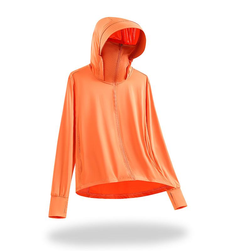 Ice silk sunscreen clothing for men and women, light and UV-proof large brim in summer, cool outdoor cycling sunscreen clothing