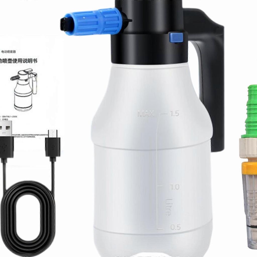 1.5 Liters Car Electric Foaming Sprayer Kit for Home Cleaning and Garden Use