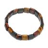 Tiger Eye Bracelet Mixed Color Square Beads Unisex Natural Stone Bracelet for Men Women