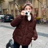 Autumn Winter Thicken Warm Parka Women Casual Sweety Solid Color Big Pocket Loose Jackets Outwear