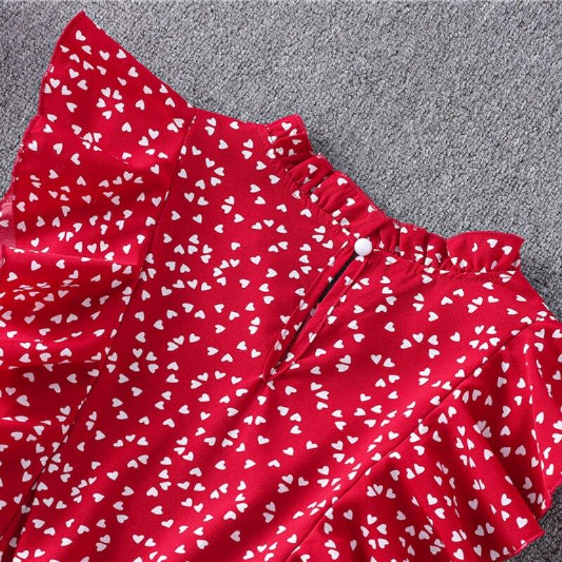 Лето 2023, женские шифоновые платья с принтом, женские элегантные вечерние длинные платья, офисные женские платья с круглым вырезом и оборками без рукавов 27883