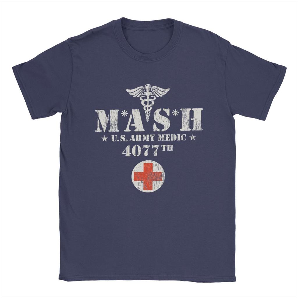 2025 Novelty Mash 4077 TV Show T-Shirt Men Women Cotton T Shirt Short Sleeve Tee Shirt Clothing Summer Tops Streetwear Oversized