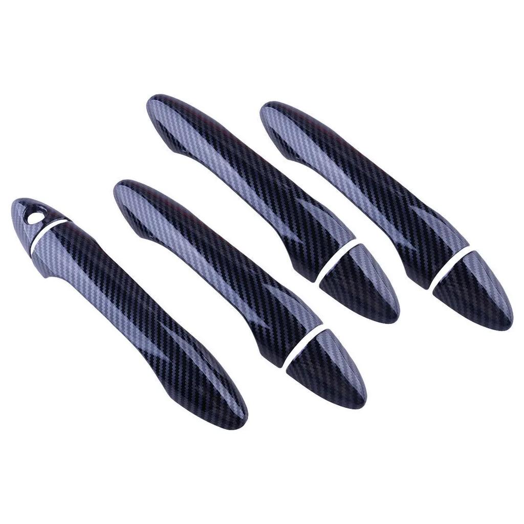 For Kia Cerato Forte K3 2013-2017 Car Carbon Fiber Style Exterior Door Handle Moulding Cover Trim Sticker Decor Auto Accessories