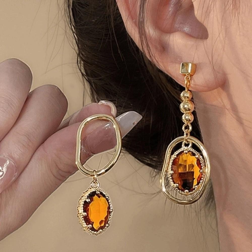 Charm Drop Dangle Earrings Elegant Vintage Earrings New Asymmetric Earrings  Wedding