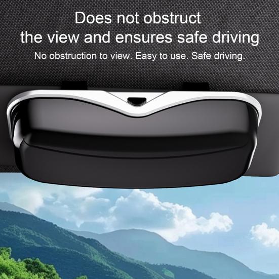 Car Sunglasses Holder Visor Clip Hard Shell Glasses Storage Box Auto Eyeglasses Organizer Sun Visor Sunglasses Case Easy Install Car Glasses Bracket