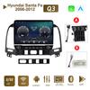 Автомобильное радио на базе Android для Hyundai Santa FE 2006-2012 с кнопочной ручкой, 10-дюймовый мультимедийный плеер, навигация, GPS, Carplay 2 + 32 ГБ