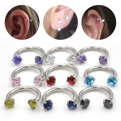 Модное кольцо для хряща Beanty, пирсинг Septo Crystal, украшение для тела, нос, губа, серьга, кольцо Captive