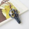 Маленькая окарина-флейта с 6 отверстиями, инструмент для начинающих, туристический сувенир, аксессуары для инструмента, керамическая подвеска