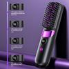 Convenient Cordless Hair Straightener Brush with LCD for Home or Travel Styling Anytime Anywhere