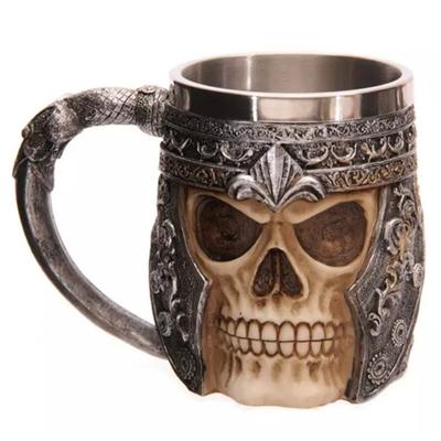 Кружка Viking из нержавеющей стали, пивная сталь, кофейный череп для чашки, подарок для мужчин, отцов