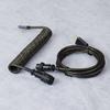 GX16 Coiled Keyboard Cable Type C Metal USB Coiled Cable for USB Keyboard