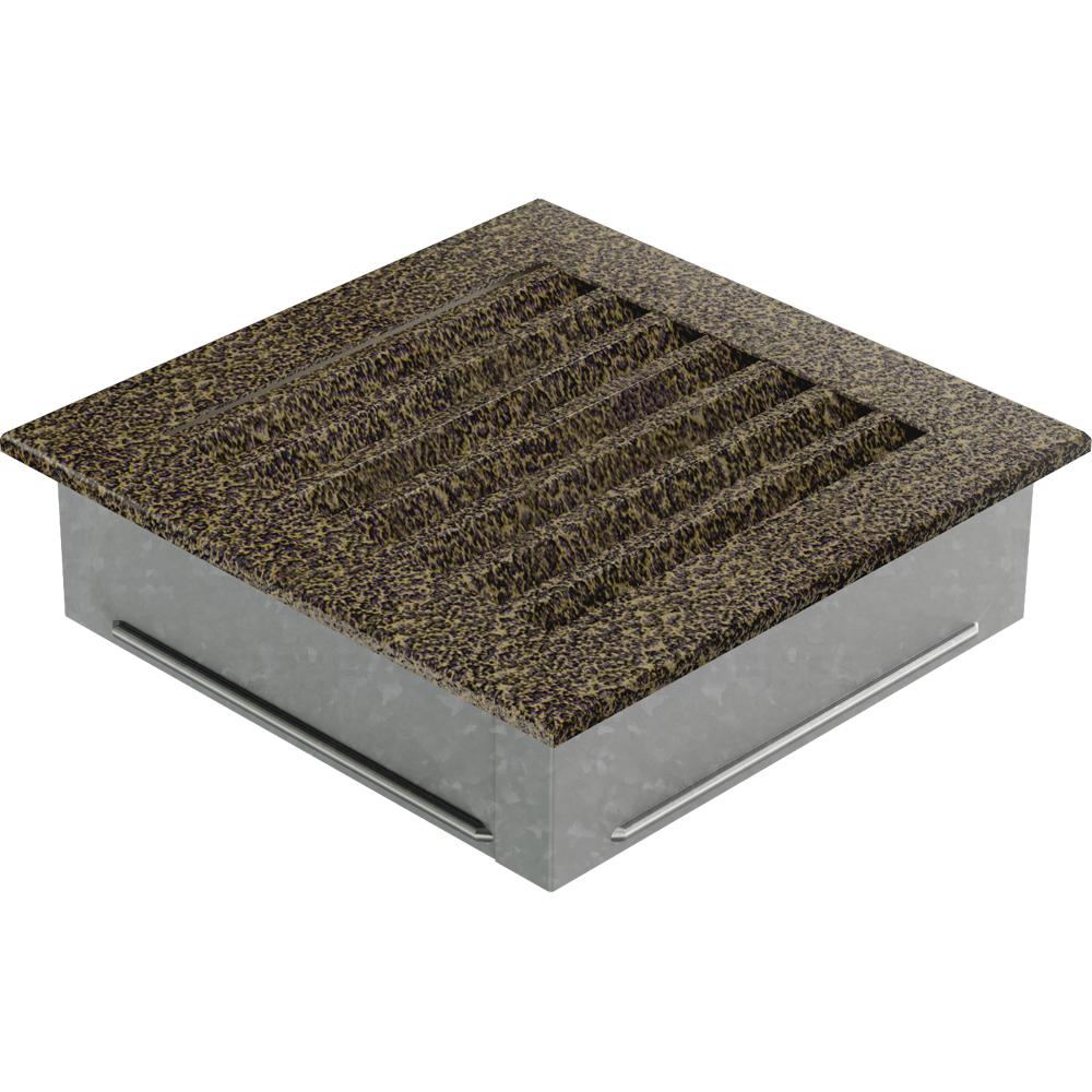 Крышка вентиляционного отверстия FRESH 17x17 чёрно-золотой