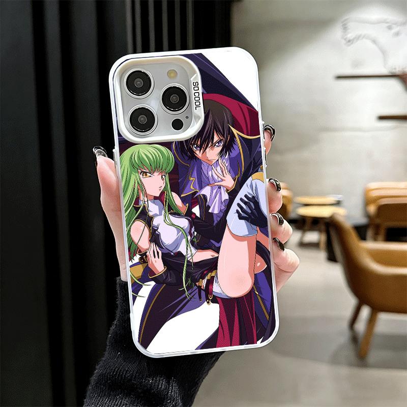 Ударопрочный чехол для телефона Code Geass Anime для iPhone 17 Air 16 16E 15 Pro Max 14 Plus 13 Mini 12 Задняя крышка Противоударный Fundas