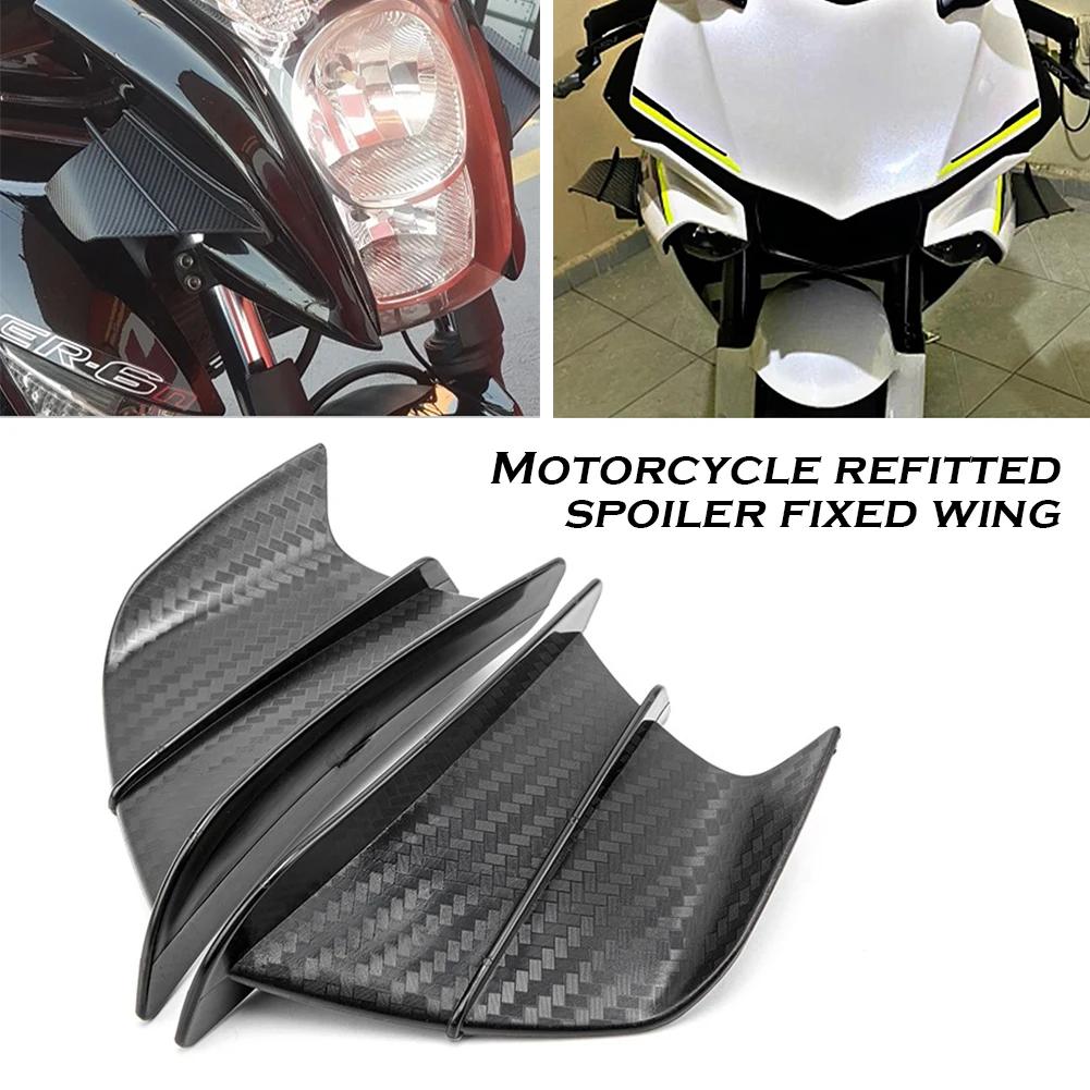 Motorcycle Winglet Aerodynamic Wing Kit Spoiler For Yamaha Suzuki Kawasaki Honda H2/H2R Scooter Motorcycle Modification Wings