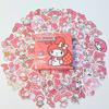 Sanrio Daku Stickers 100 Sheets Cinnamoroll My Melody Kuromi Luffy Kitty 5 Types, 1 Kitty Pack (100 Sheets), 1 Piece, a Popular Character In Korea