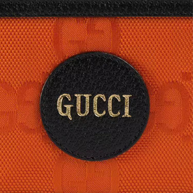 Gucci Кошелек мужской Off The Grid из нейлона и кожи Оранжевый Черный 625573-H9HAN-7560