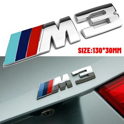 3D ABS Хром Логотип M3 M5 Эмблема Значок на Заднюю Крышку Багажника Автомобиля Для M Sport Performance M1 M2 M3 M4 M4 M5 M6 M7 Наклейка Аксессуары