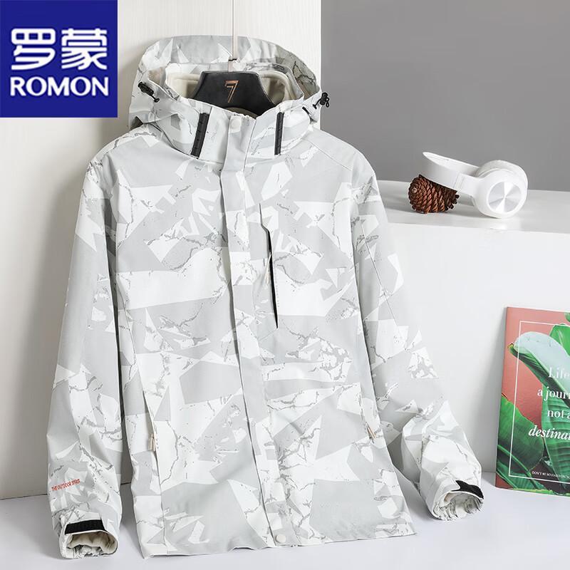 ROMON Men's 3-in-1 Windproof Water-Repellent Outdoor Jacket