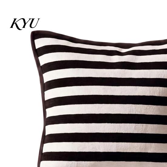 Modern Home Decor Cushion Covers Embroidered Cover, Geometric Throw Pillow Artistic Soft Cases for Sofa Case Bedroom Living Room, 18 x Inches Bed
