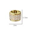 Punk Elastic Crystal Hair Ring Headband Hair Cuff Ponytail Holder